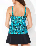 FULLFITALL - Water Cube  Flared Tankini With A-Line Swim Skirt