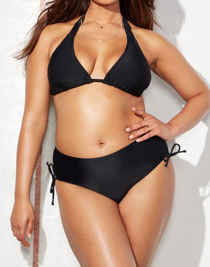 FULLFITALL - Black Triangle Bikini Set FULLFITALL - Black Triangle Bikini Set