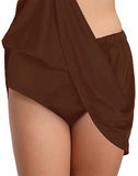 FULLFITALL - Chlorine Resistant A-Line Swim Skirt Coffee