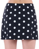 FULLFITALL - Chlorine Resistant A-Line Swim Skirt Polka Dots