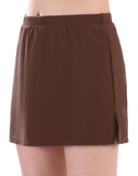 FULLFITALL - Chlorine Resistant A-Line Swim Skirt Coffee