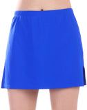 FULLFITALL - Chlorine Resistant A-Line Swim Skirt Light Blue