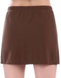 FULLFITALL - Chlorine Resistant A-Line Swim Skirt Coffee