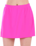 FULLFITALL - Chlorine Resistant A-Line Swim Skirt Rose