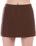 FULLFITALL - Chlorine Resistant A-Line Swim Skirt Coffee