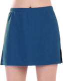 FULLFITALL - Chlorine Resistant A-Line Swim Skirt Lake blue