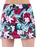 FULLFITALL - Chlorine Resistant A-Line Swim Skirt Flower