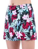 FULLFITALL - Chlorine Resistant A-Line Swim Skirt Flower