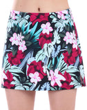 FULLFITALL - Chlorine Resistant A-Line Swim Skirt Flower