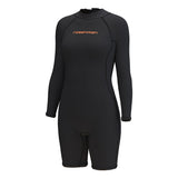 Women's 3mm Long Sleeve Shorts One-Piece Wetsuit