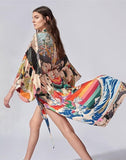 FULLFITALL - Long Printed Beach Cover Up