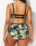 FULLFITALL - Camo Underwire High Waist Bikini Set