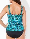 FULLFITALL - Water Cube Flared Tankini Set