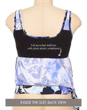 FULLFITALL - Everlasting Floral Side Tie Blouson Tankini Top