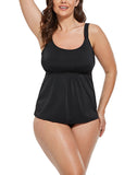 FULLFITALL - Black Flared Tankini Set