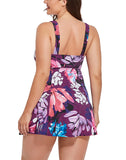 FULLFITALL - Scarf Lace-Up V-Neck Swimdress