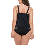 FULLFITALL - Black Loop Strap Blouson Tankini Top