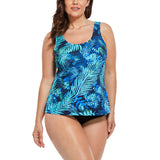 FULLFITALL - Blue Palms Classic Tankini Set