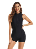 Sleeveless Zip Up One-Piece Surf Suit